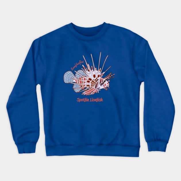 Spotfin Lionfish Crewneck Sweatshirt by Reefhorse